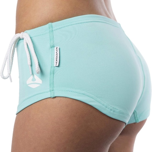 Lavacore Lavaskin Sun Protection Surf Activewear Seafoam Swim Board Shorts - Picture 5 of 5